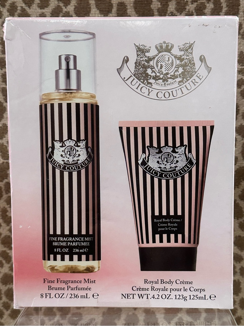 Juicy Couture Fine Fragrance Mist & Royal Body Creme Set~NIB~Full Size Fragrance